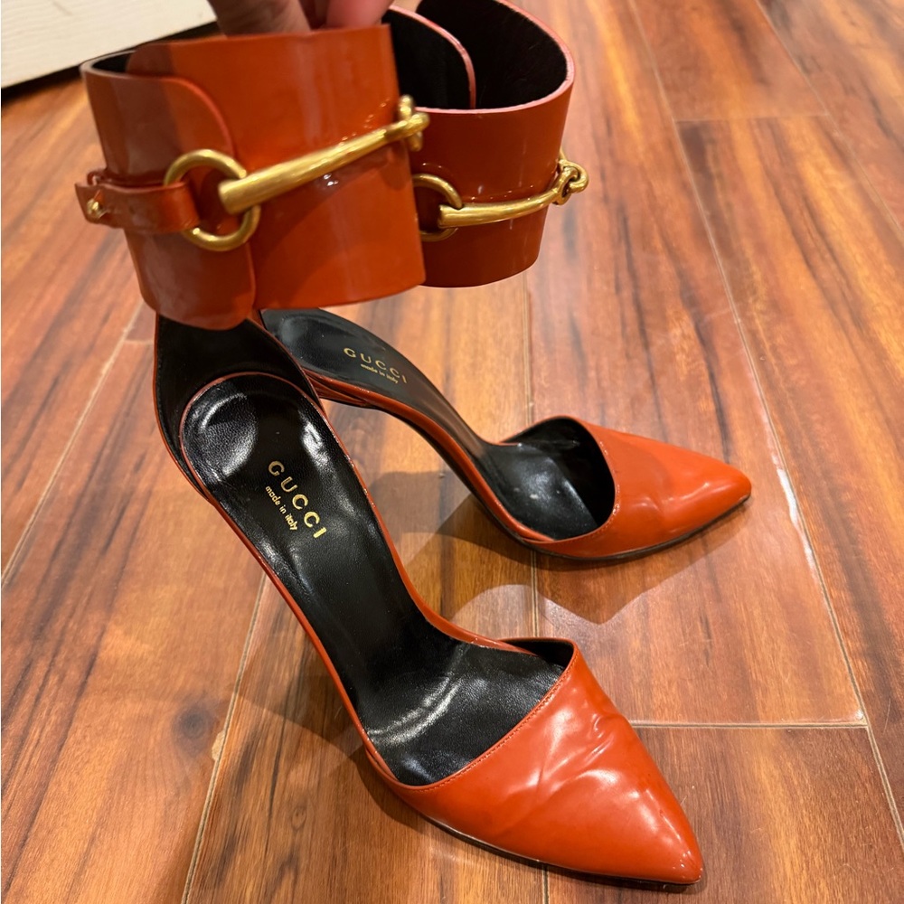 Gucci Women's Red Patent Leather Heels